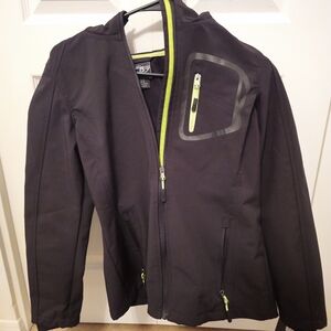 CB Black Jacket with Neon Accents